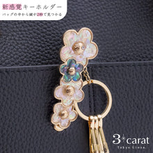 画像をギャラリービューアに読み込む, バッグキークリップ シェル・フラワー