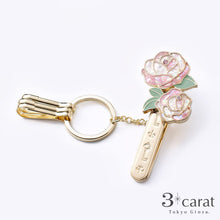 画像をギャラリービューアに読み込む, バッグキークリップ シェル・ローズ