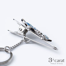 画像をギャラリービューアに読み込む, バッグキークリップ 青い蝶