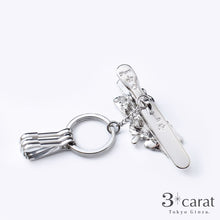 画像をギャラリービューアに読み込む, バッグキークリップ 青い蝶