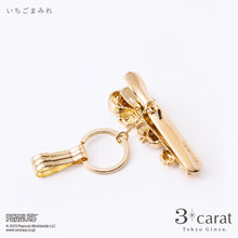 画像をギャラリービューアに読み込む, PEANUTS バッグキークリップ いちごまみれ