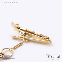 画像をギャラリービューアに読み込む, PEANUTS バッグキークリップmini バラとスヌーピー