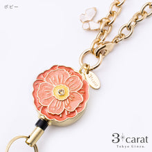 画像をギャラリービューアに読み込む, リールキーホルダー フラワーガーデンシリーズ 全8種類