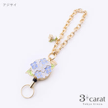 画像をギャラリービューアに読み込む, リールキーホルダー フラワーガーデンシリーズ 全8種類