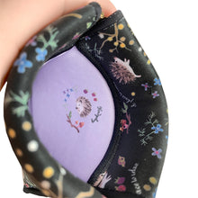 画像をギャラリービューアに読み込む, キャンディポーチ ハリネズミの散歩 ブラック