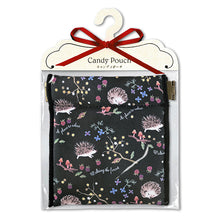 画像をギャラリービューアに読み込む, キャンディポーチ ハリネズミの散歩 ブラック