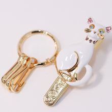 画像をギャラリービューアに読み込む, バッグキークリップ おすわりネコちゃん