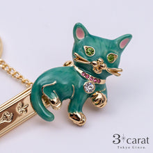 画像をギャラリービューアに読み込む, バッグキークリップ まねきネコ