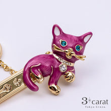 画像をギャラリービューアに読み込む, バッグキークリップ まねきネコ