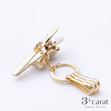 画像をギャラリービューアに読み込む, バッグキークリップ フラワーテディベア