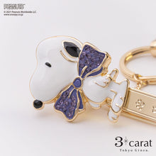 画像をギャラリービューアに読み込む, PEANUTS バッグキークリップ スヌーピー リボン