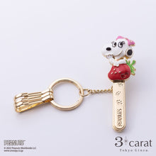 画像をギャラリービューアに読み込む, PEANUTS バッグキークリップ いちごとスヌーピー いちごとベル