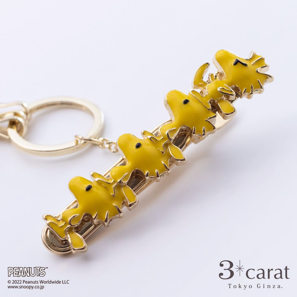 PEANUTS バッグキークリップ ウッドストックがいっぱい – 3carat