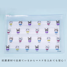 画像をギャラリービューアに読み込む, マスクケース ハリネズミの散歩 ブラック