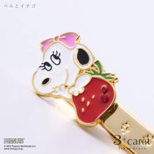 画像をギャラリービューアに読み込む, PEANUTS バッグキークリップmini いちごとスヌーピー いちごとベル