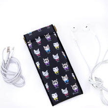 画像をギャラリービューアに読み込む, スリム・キャンディポーチ おめかしキャット ブラック