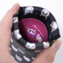 画像をギャラリービューアに読み込む, スリム・キャンディポーチ おめかしキャット ブラック