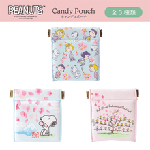 画像をギャラリービューアに読み込む, PEANUTS キャンディポーチ 桜シリーズ 全3種類
