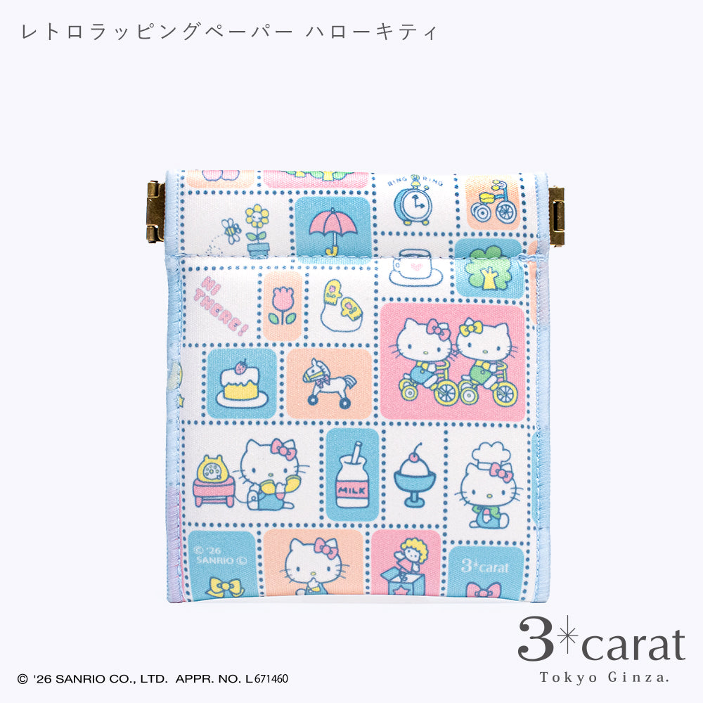 【オンライン販売 限定デザイン】サンリオ キャンディポーチ レトロラッピングペーパー 全2種類