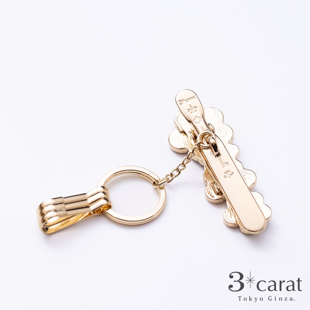 バッグキークリップ シェル・フラワー – 3carat（スリーカラット