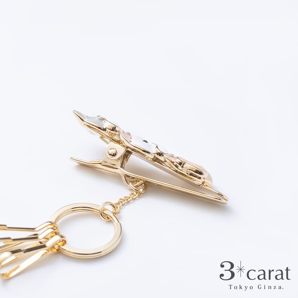 バッグキークリップ 見にゃい言わにゃい聞かにゃい – 3carat（スリー