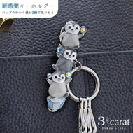 バッグキークリップ 子ペンギンの行進