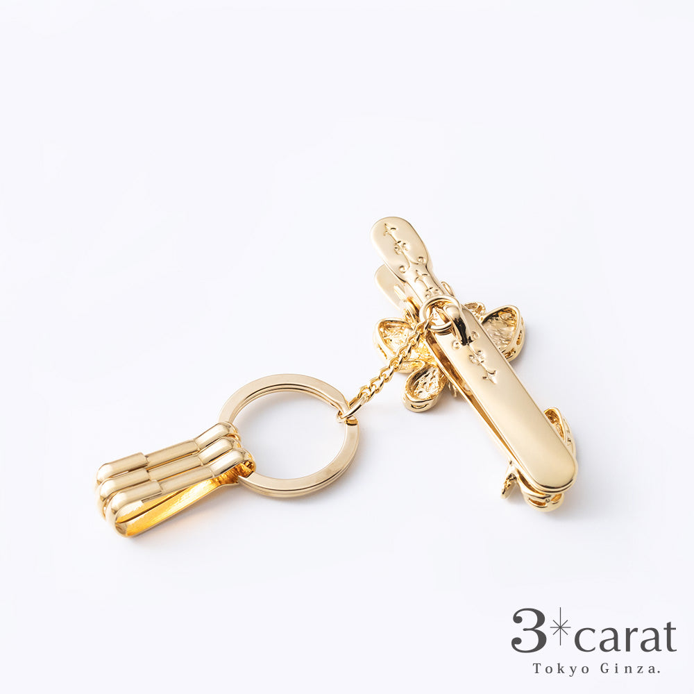 バッグキークリップ エレガントな蝶 – 3carat（スリーカラット