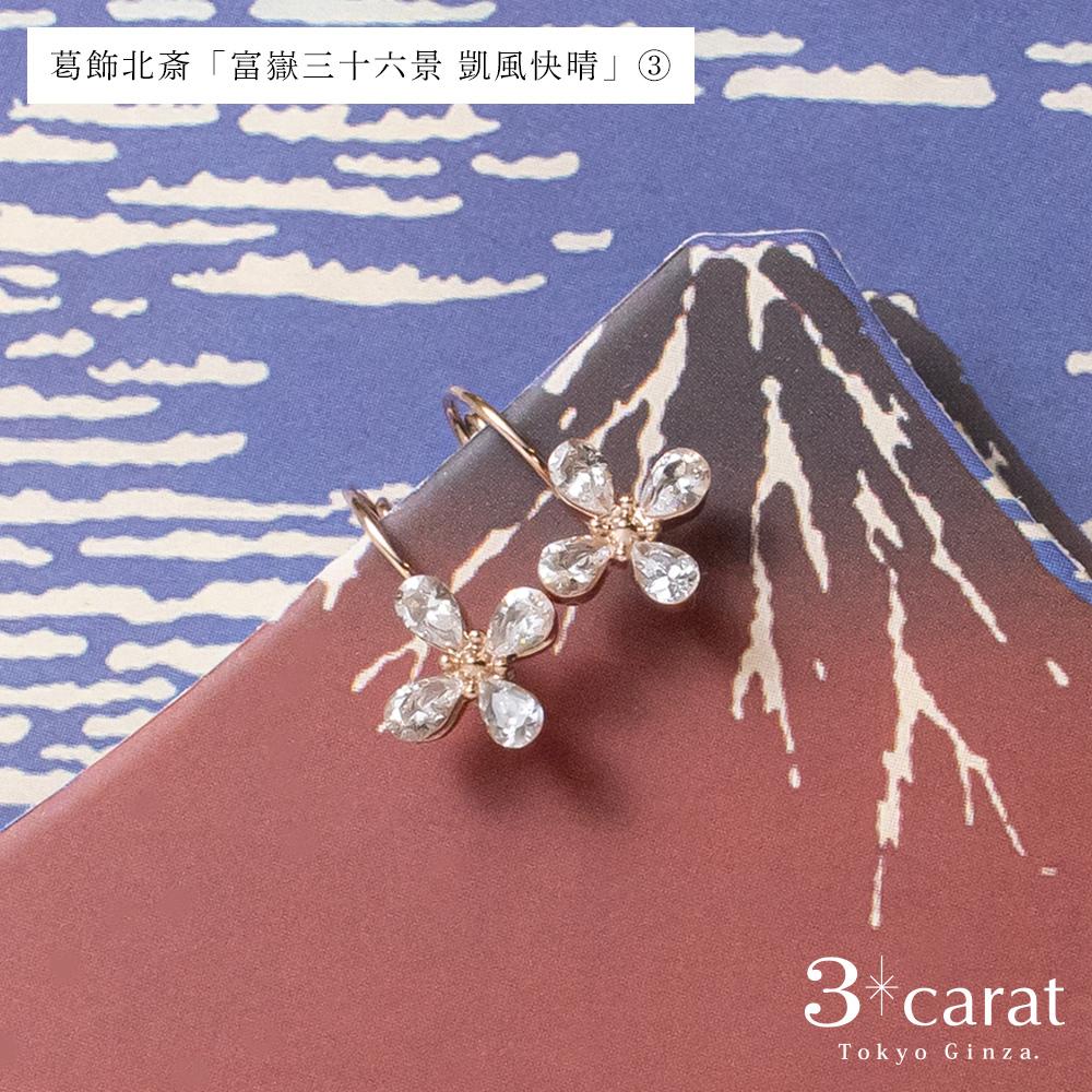 ループフィット・日本画シリーズ　葛飾北斎「富嶽三十六景 凱風快晴」