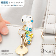 PEANUTS バッグキークリップmini ネモフィラとスヌーピーたち