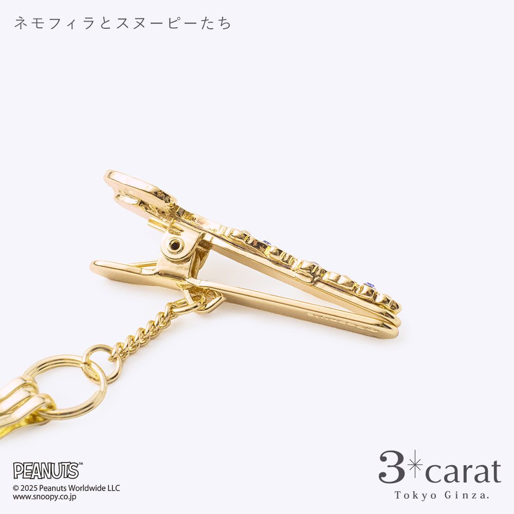 PEANUTS バッグキークリップmini ネモフィラとスヌーピーたち