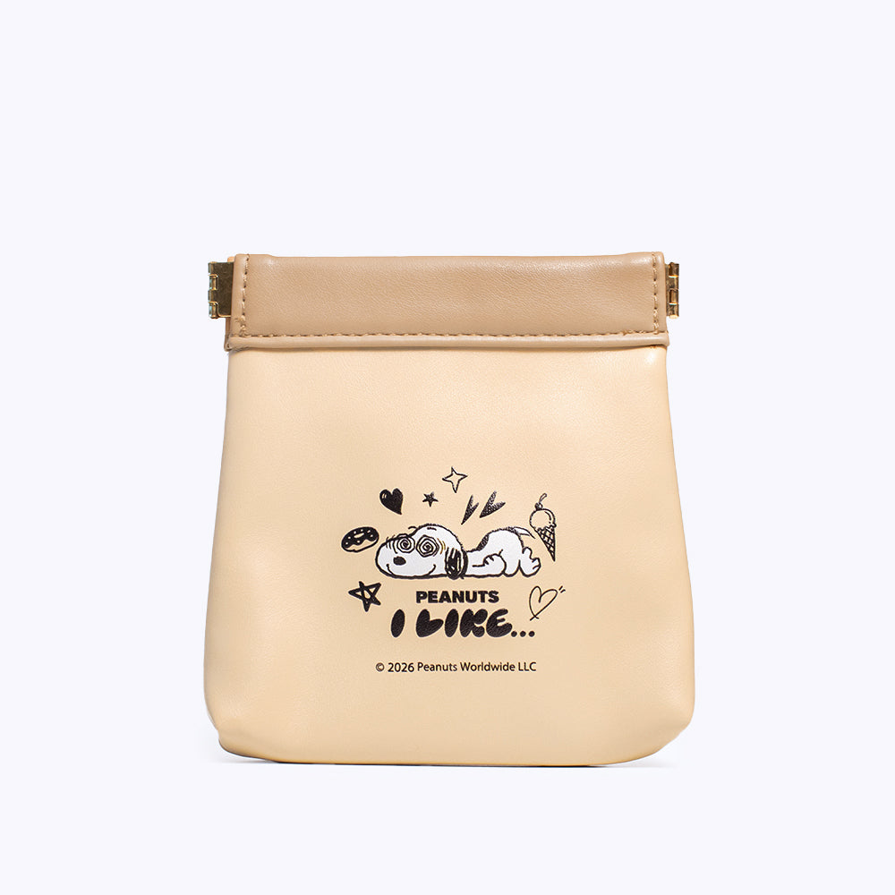 PEANUTS レザーライク キャンディポーチ I LIKE… 全2色