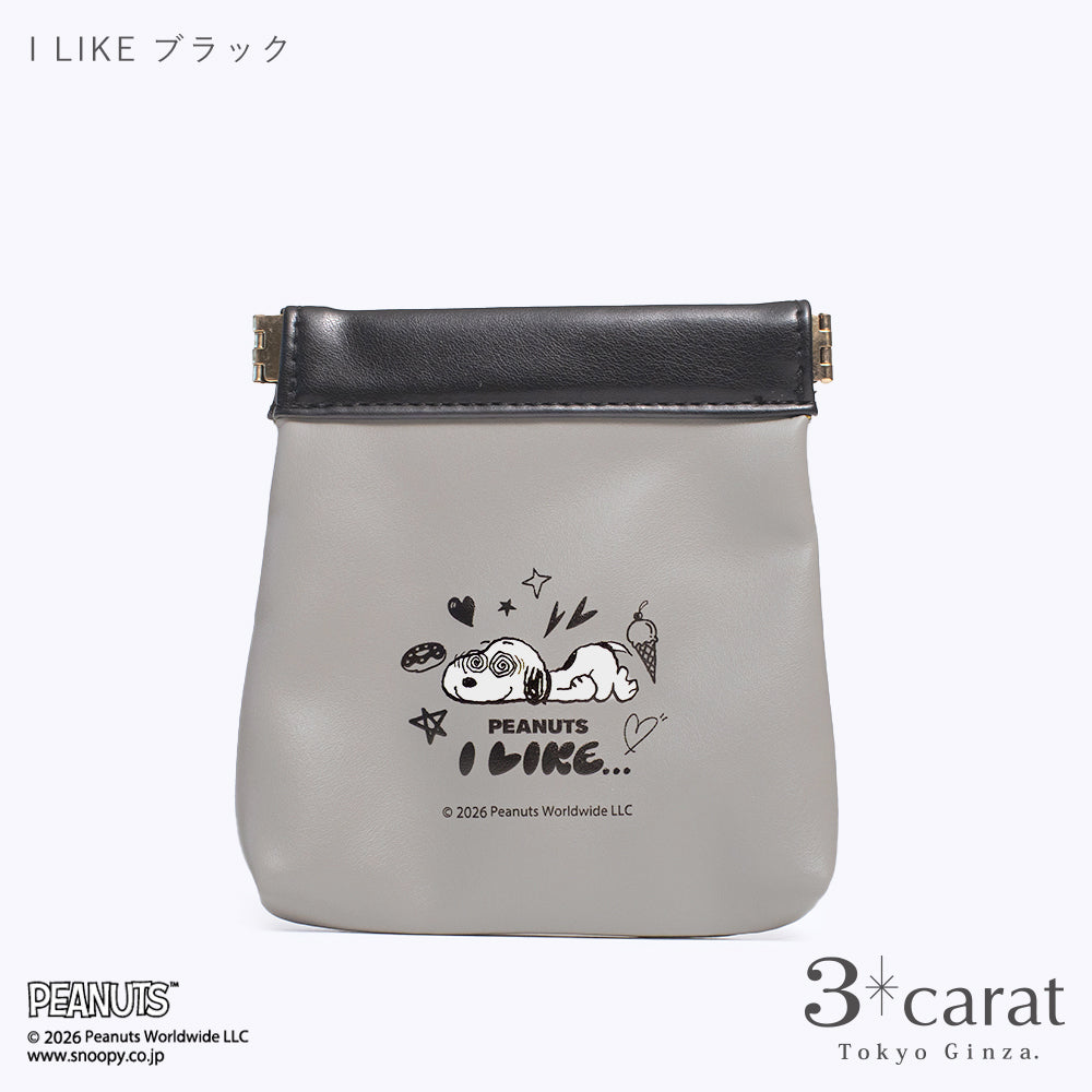 PEANUTS レザーライク キャンディポーチ I LIKE… 全2色