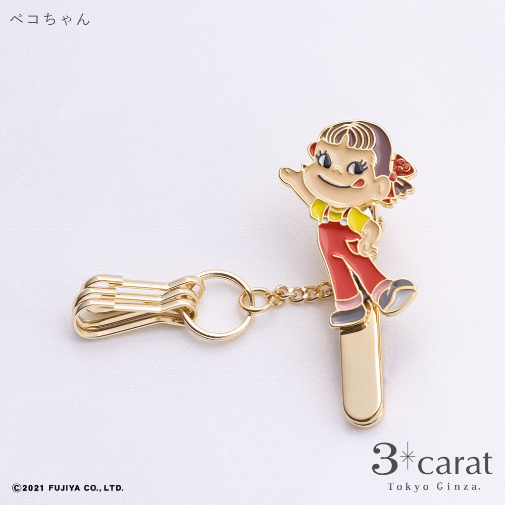 ペコちゃん キーホルダー ペコちゃんぬいぐるみキーホルダー（ネイビー）の通販｜不二家