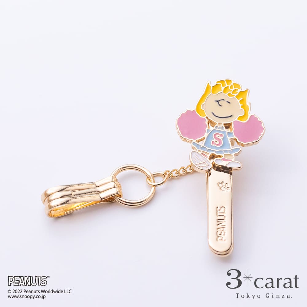 PEANUTS バッグキークリップmini フレフレ！サリー