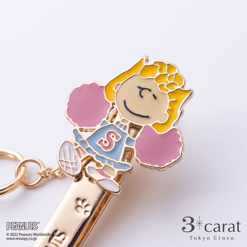 PEANUTS バッグキークリップmini フレフレ！サリー
