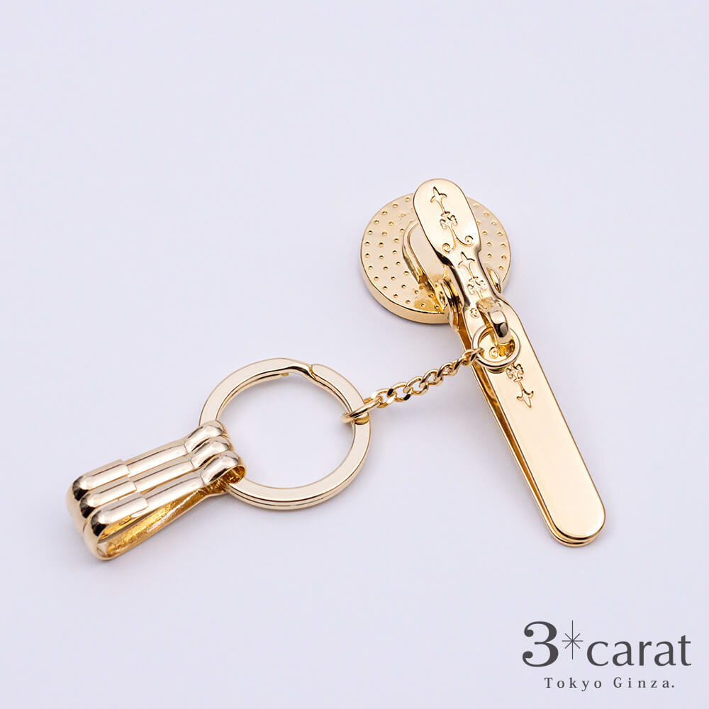 バッグキークリップ イニシャル ピンク – 3carat（スリー