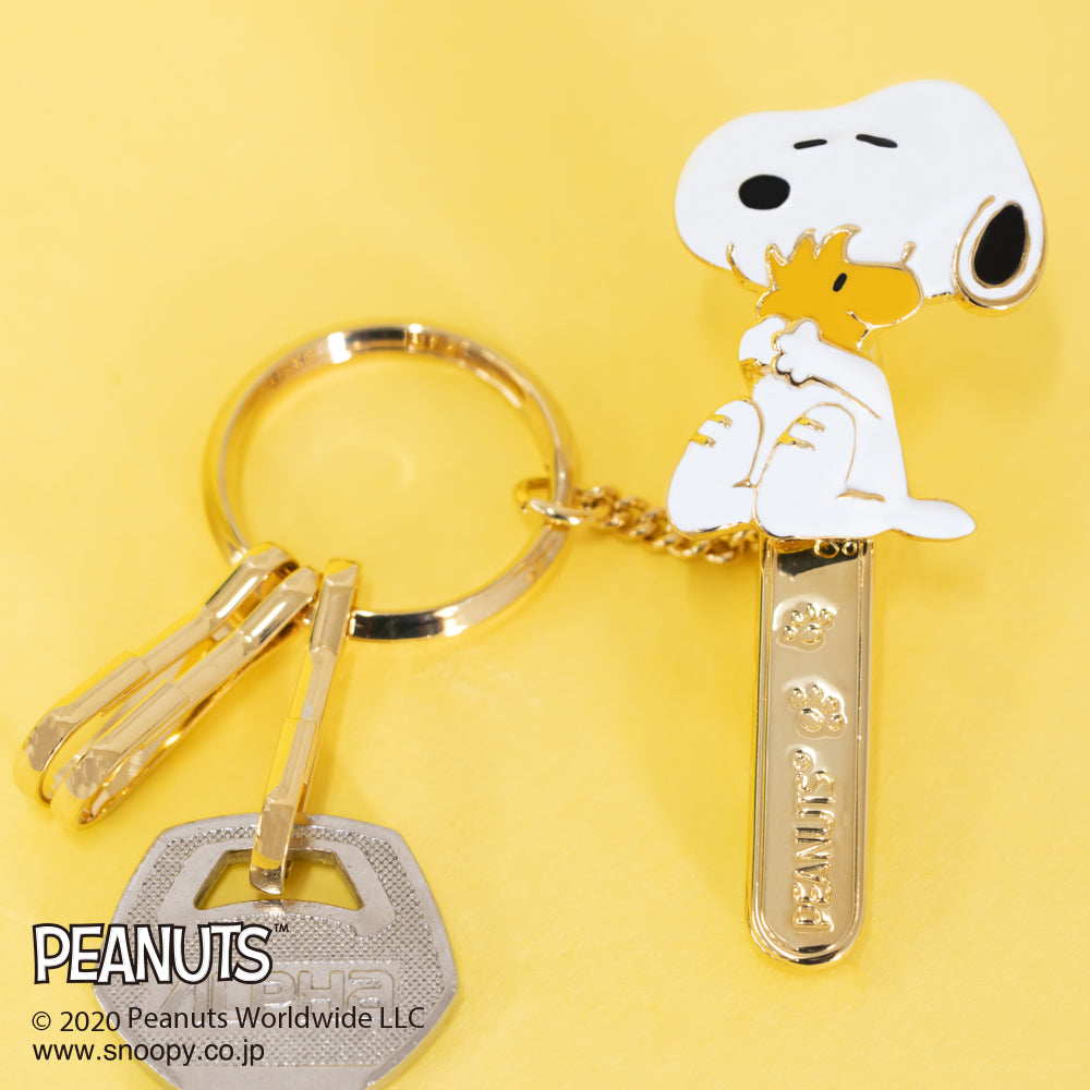 PEANUTS バッグキークリップ スヌーピーとウッドストック PEANUTS バッグキークリップ スヌーピーとウッドストック