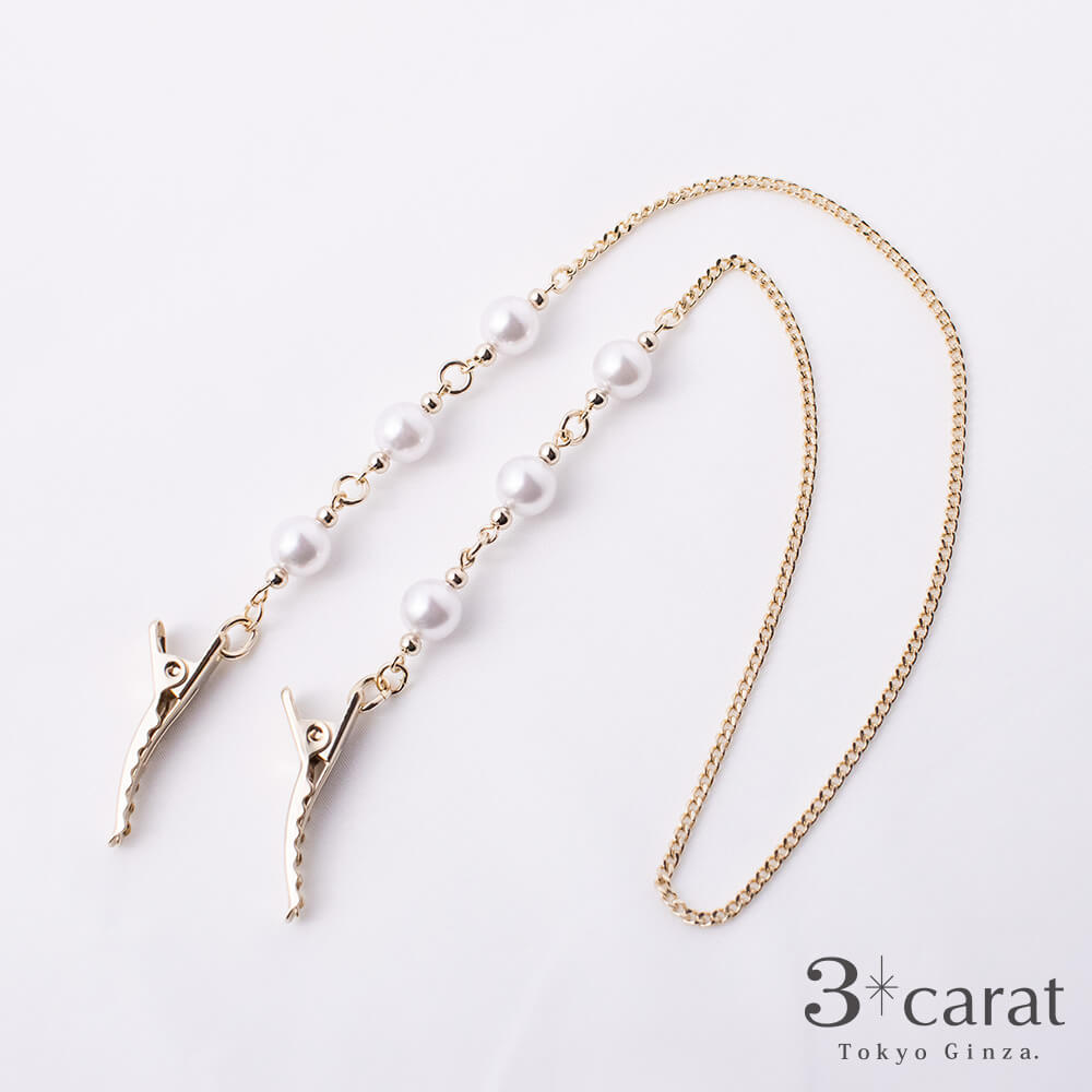 ナプキンクリップ キスカパール ホワイト – 3carat（スリーカラット